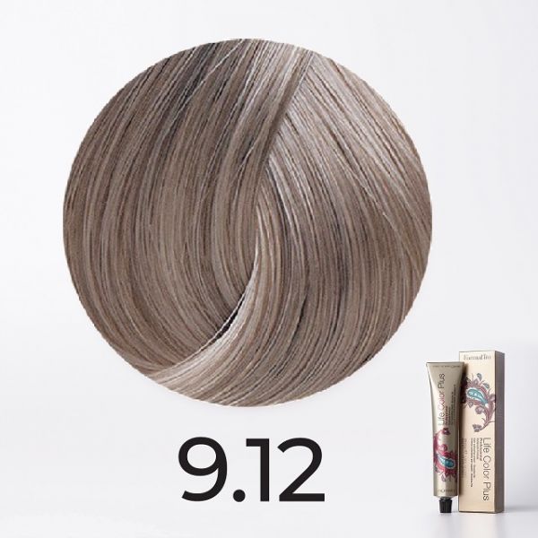 Ammonia cream-paint 9.12 very light blonde ash-pearl Life Color Plus Farmavita 100 ml